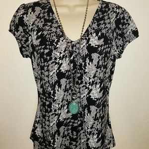 Fun, bold print blouse